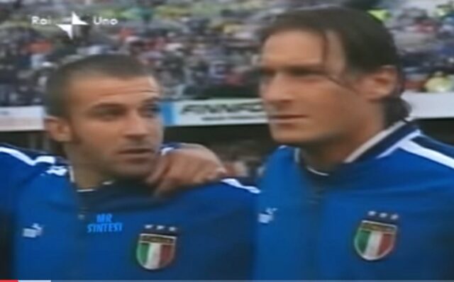 Francesco Totti bersama Alessandro Del Piero