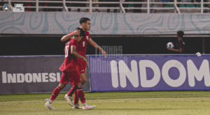 Striker timnas Indonesia U19 Jens Raven mencetak gol ke gawang Thailand pada menit ke-17 hingga Indonesia juara Piala AFF U19 tahun 2024.