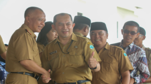 Asep Sukmana pamit kepada ASN di Bale Kota Tasikmalaya karena tugasnya sebagai Plh Wali Kota Tasikmalaya telah selesai.