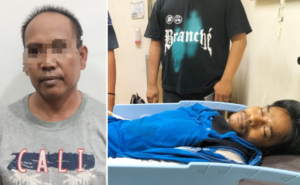 Merasa ditantang berkelahi oleh dua warganya yang juga preman kampung, kades bacok 2 preman kampung.