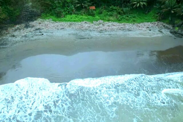 Pantai Solok Timun Wisata Alam Pangandaran Yang belum.banyak dijelajahi. Foto: Tangkapan layar facebook/Pemdes Bagolo/reka foto