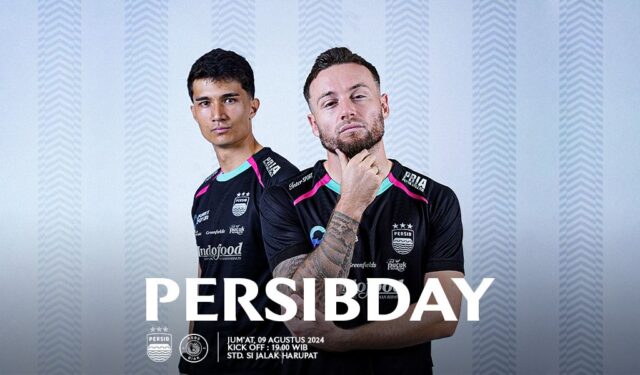 Di¬ laga pembuka Liga 1 2024/2025 dan Persib Day antara Persib vs PSBS Biak, Persib akan memakai jersey istimewa Persib berwarna hitam.