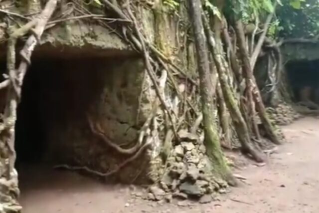 Bungker dan gua Jepang Pangandaran jadi jejak sejarah masa lalu Indonesia. Foto: Tangkapan layar youtube